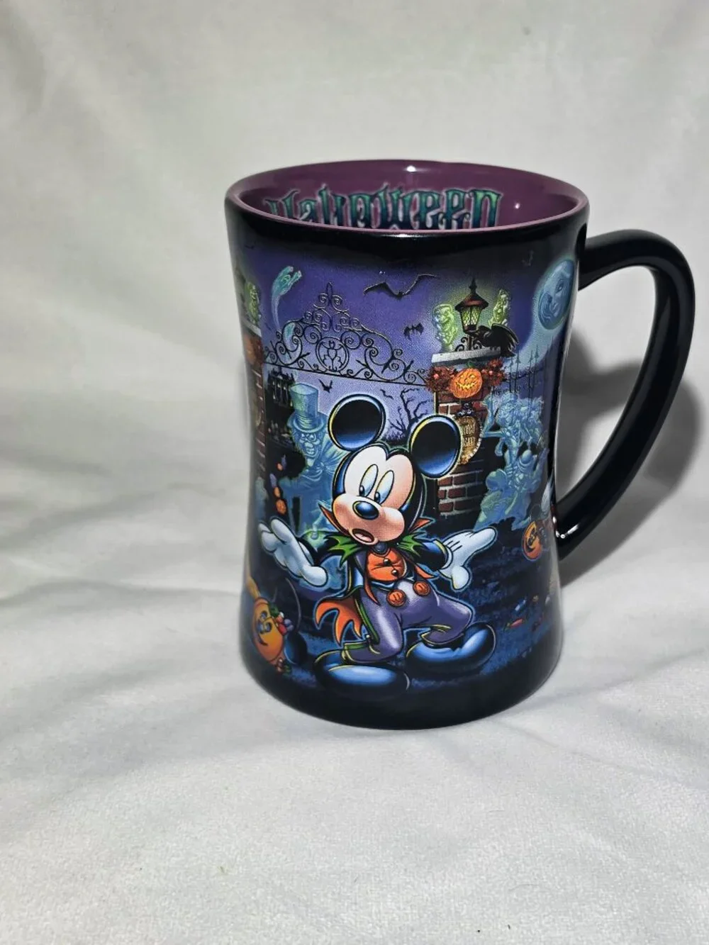 Disney Parks Haunted Mansion Halloween Mug, Purple Interior Vintage